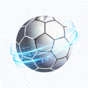 即嗨比分专业足球门户Logo，绿色足球标识